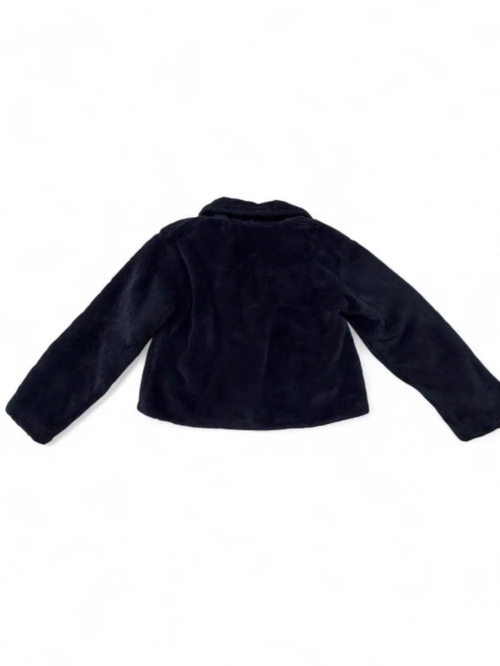 OshKosh B'gosh Plush Navy Blue Faux-Fur Pea Coat